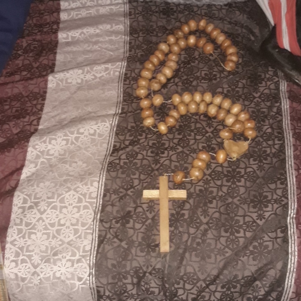 LARGE WOODEN ROSARY